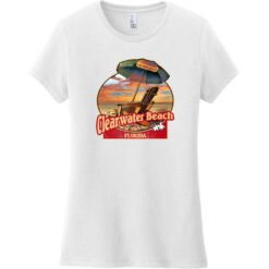 Clearwater Beach Florida Vintage Beach Women's T-Shirt White - US Custom Tees