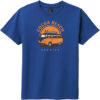 Cocoa Beach Florida Surf Van Youth T-Shirt Deep Royal - US Custom Tees