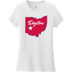 Dayton Ohio Women's T-Shirt White - US Custom Tees