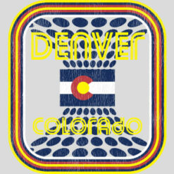 Denver Colorado Flag Retro Design - US Custom Tees