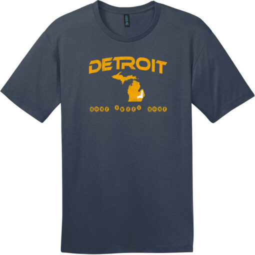 Detroit Home Sweet Home Gun T-Shirt New Navy - US Custom Tees