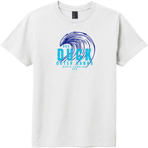 Duck NC OBX Surf Youth T-Shirt White - US Custom Tees
