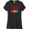 EDM Electronic Dance Music Women's T-Shirt Black - US Custom Tees