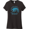 Encinitas California Vintage Surf Women's T-Shirt Black - US Custom Tees