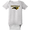 Fayetteville North Carolina Star Baby One Piece Heather - US Custom Tees