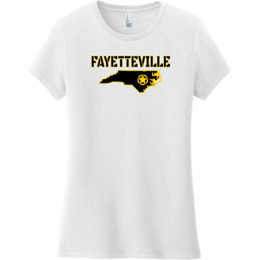 Fayetteville North Carolina Star Women's T-Shirt White - US Custom Tees