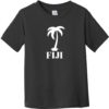 Fiji Palm Tree Toddler T-Shirt Black - US Custom Tees