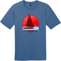 Fort Lauderdale Sailing Vintage T-Shirt Maritime Blue - US Custom Tees