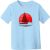 Fort Lauderdale Sailing Vintage Toddler T-Shirt Light Blue - US Custom Tees