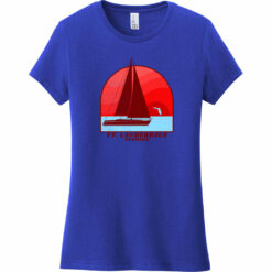 Fort Lauderdale Sailing Vintage Women's T-Shirt Deep Royal - US Custom Tees