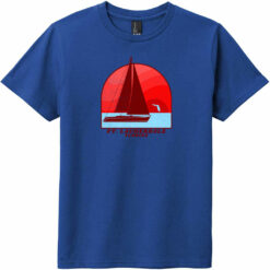 Fort Lauderdale Sailing Vintage Youth T-Shirt Deep Royal - US Custom Tees