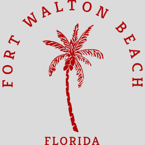 Fort Walton Beach Palm Tree Design - US Custom Tees