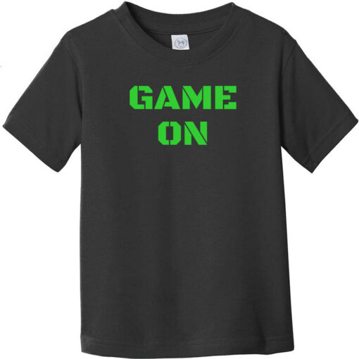 Game On Gamer Toddler T-Shirt Black - US Custom Tees