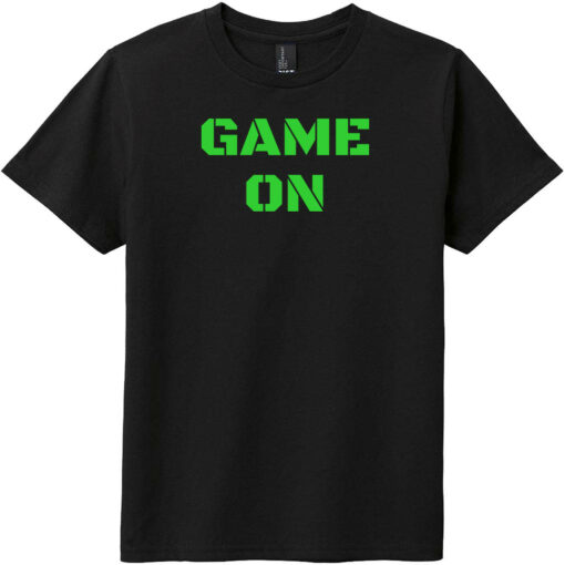 Game On Gamer Youth T-Shirt Black - US Custom Tees