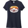Gatlinburg Smoky Mountains Tennessee Women's T-Shirt New Navy - US Custom Tees