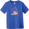 God Bless America Statue Of Liberty Toddler T-Shirt Royal Blue - US Custom Tees
