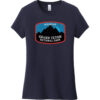 Grand Teton National Park Wyoming Women's T-Shirt New Navy - US Custom Tees