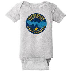 Greenbrier State Forest WV Baby One Piece Heather - US Custom Tees