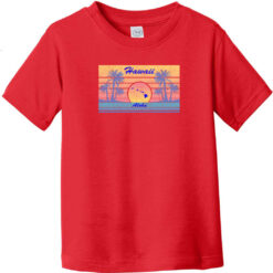 Hawaii Aloha Retro Toddler T-Shirt Red - US Custom Tees