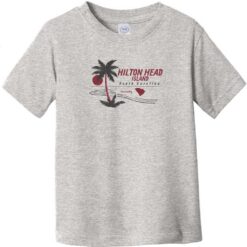 Hilton Head Island Lowcountry Toddler T-Shirt Heather Gray - US Custom Tees