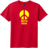 Hippie Chick Peace Youth T-Shirt Classic Red - US Custom Tees