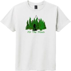 Hit The Trails Vintage Youth T-Shirt White - US Custom Tees