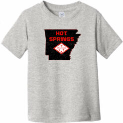 Hot Springs Arkansas State Toddler T-Shirt Heather Gray - US Custom Tees
