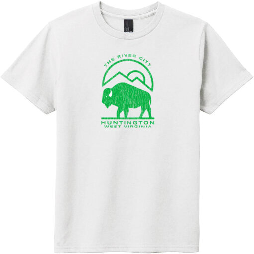 Huntington WV The River City Youth T-Shirt White - US Custom Tees
