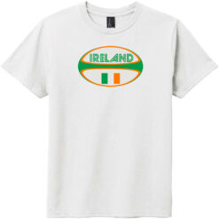 Ireland Rugby Ball Youth T-Shirt White - US Custom Tees
