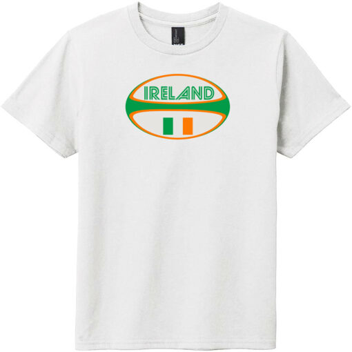 Ireland Rugby Ball Youth T-Shirt White - US Custom Tees