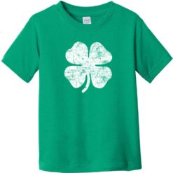 Irish Distressed Shamrock Toddler T-Shirt Kelly Green - US Custom Tees