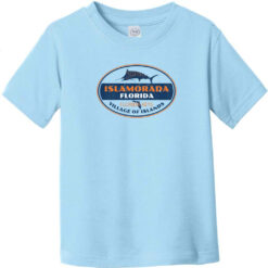 Islamorada Florida Marlin Toddler T-Shirt Light Blue - US Custom Tees