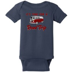 It's Time For A Road Trip Van Baby One Piece Navy - US Custom Tees