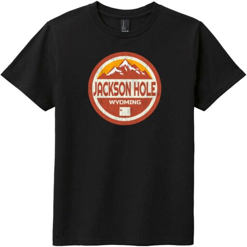 Jackson Hole Wyoming Youth T-Shirt Black - US Custom Tees