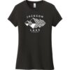 Jackson Lake Wyoming Mountains Women's T-Shirt Black - US Custom Tees