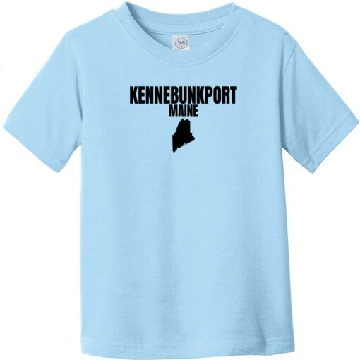 Kennebunkport Maine State Toddler T-Shirt Light Blue - US Custom Tees