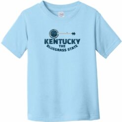Kentucky Bluegrass State Banjo Retro Toddler T-Shirt Light Blue - US Custom Tees