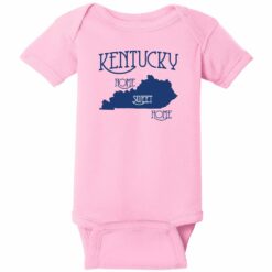 Kentucky Country Home Sweet Home Baby One Piece Pink - US Custom Tees