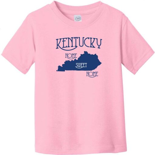 Kentucky Country Home Sweet Home Toddler T-Shirt Light Pink - US Custom Tees