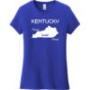 Kentucky Home Sweet Home Women's T-Shirt Deep Royal - US Custom Tees
