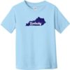 Kentucky State Retro Toddler T-Shirt Light Blue - US Custom Tees