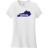 Kentucky State Retro Women's T-Shirt White - US Custom Tees