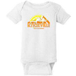 Knoxville Tennessee Mountains Baby One Piece White - US Custom Tees
