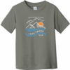 Lake Tahoe Sierra Nevada Mountain Toddler T-Shirt Charcoal - US Custom Tees