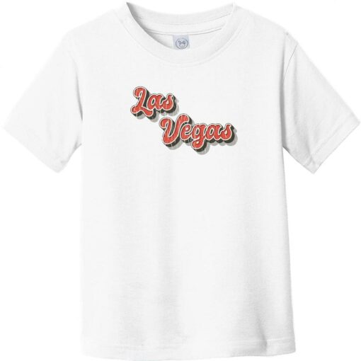 Las Vegas Retro Font Toddler T-Shirt White - US Custom Tees