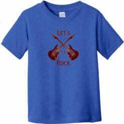 Let's Rock Toddler T-Shirt Royal Blue - US Custom Tees