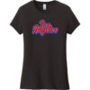 Los Angeles California Retro Women's T-Shirt Black - US Custom Tees