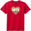Love Psychedelic Heart Youth T-Shirt Classic Red - US Custom Tees