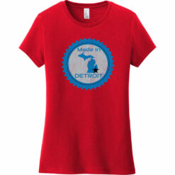 Made In Detroit Gear Women's T-Shirt Classic Red - US Custom Tees