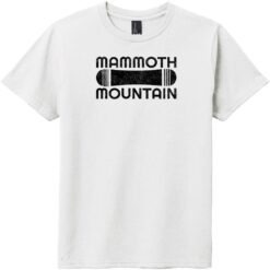 Mammoth Mountain Snowboard Youth T-Shirt White - US Custom Tees